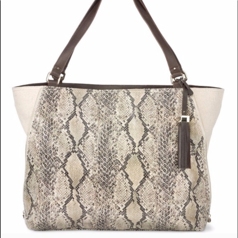 Stella & Dot Snakeskin Switch bag